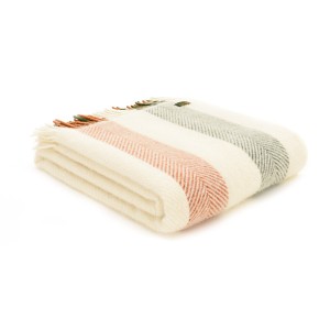 Stripes Throw - Pure New Wool - Woodland